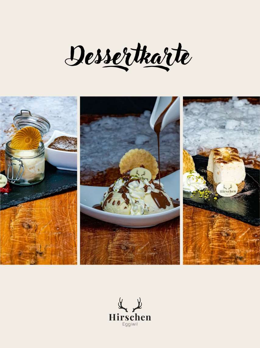 Dessertkarte